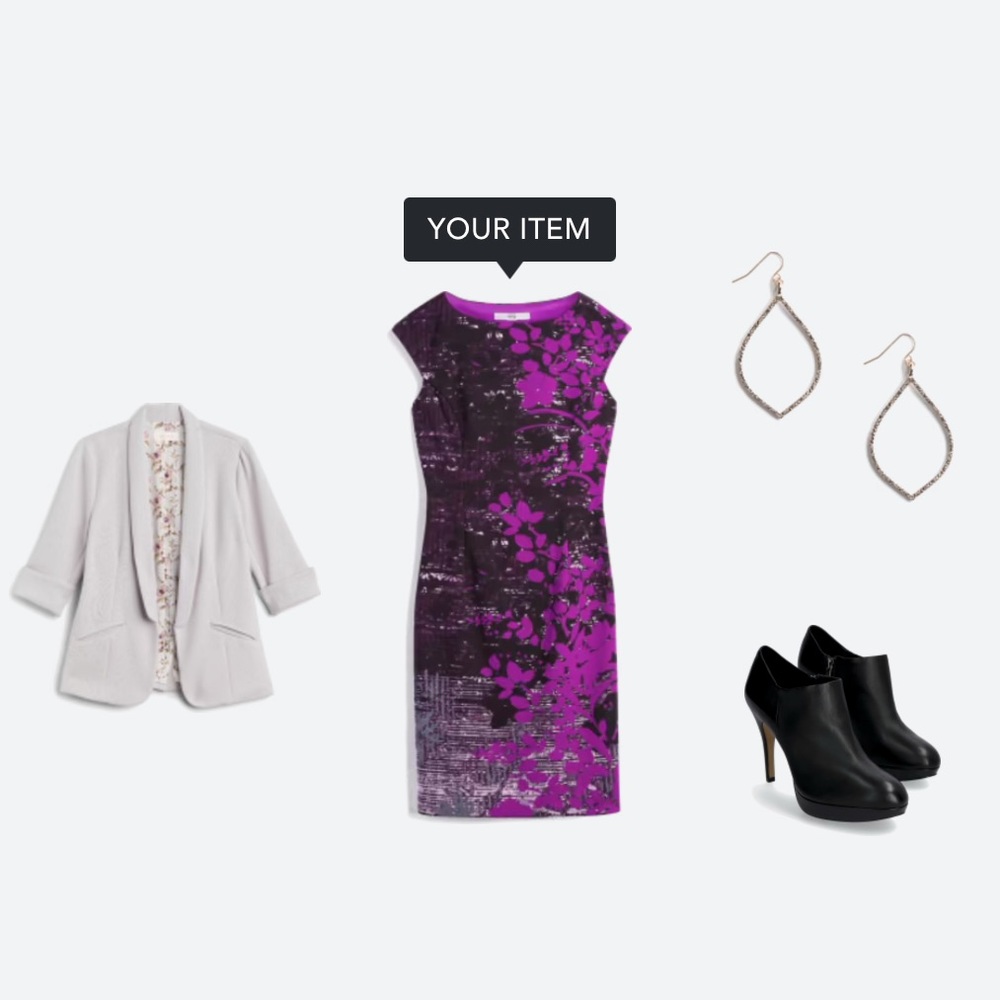 Stitch Fix Wisp Tressa Ponte Floral Dress Size 8P